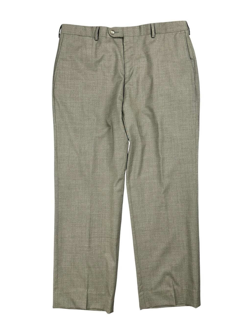 Coppley 1883 Loro Piana Stretch Wool Dress Pants Dark Tan - Size 36R